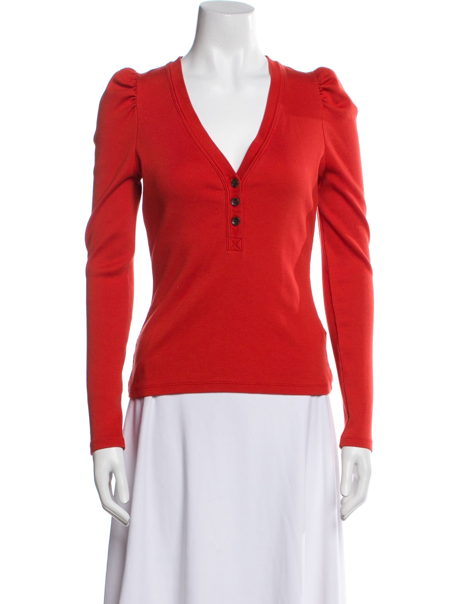 Veronica Beard Silk V-Neck Top