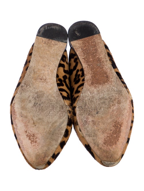 Veronica Beard Ponyhair Animal Print Mules
