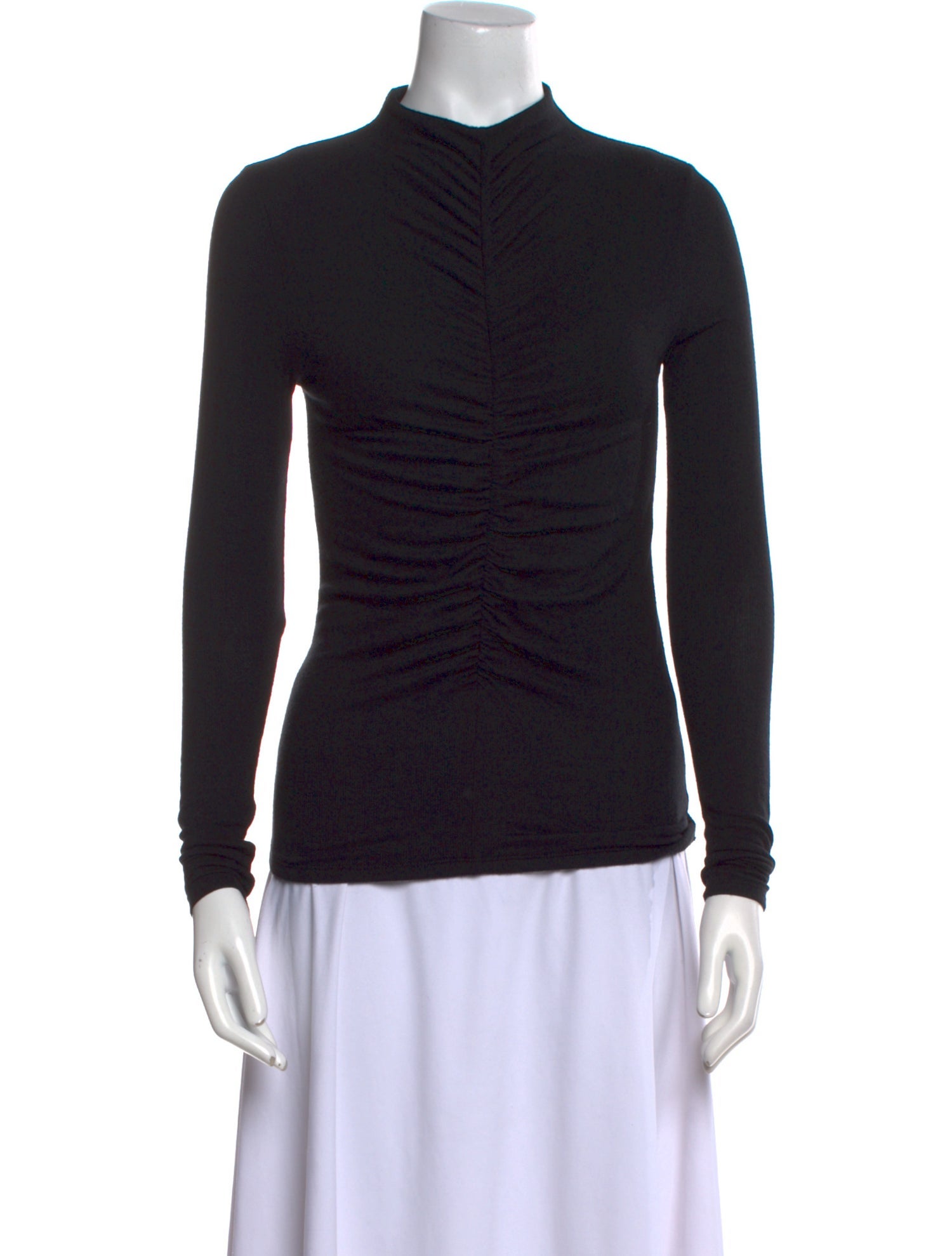 Veronica Beard Mock Neck Long Sleeve Top