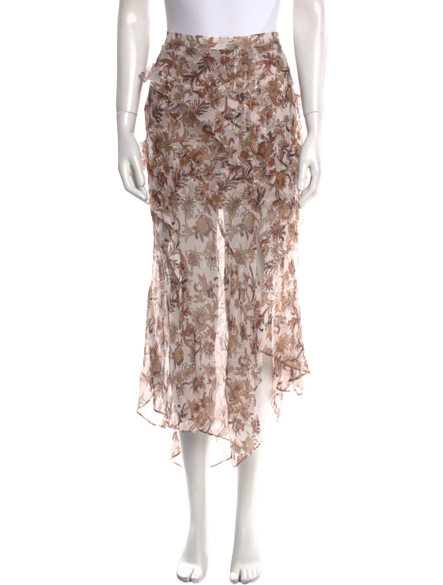 Veronica Beard Silk Midi Length Skirt w/ Tags