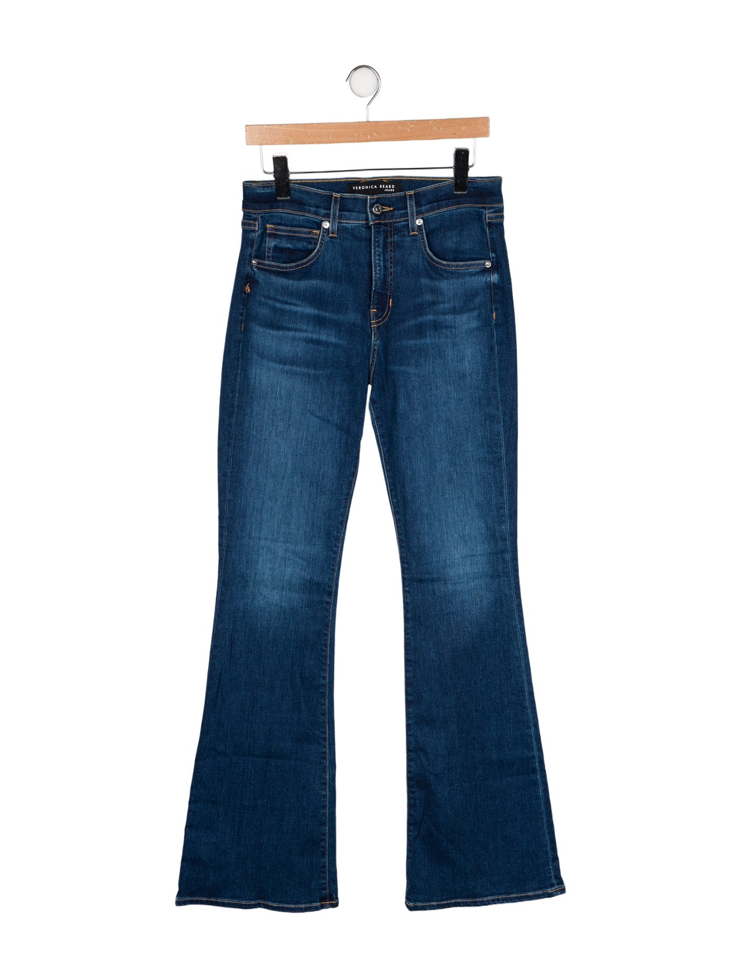 Veronica Beard High-Rise Wide Leg Jeans