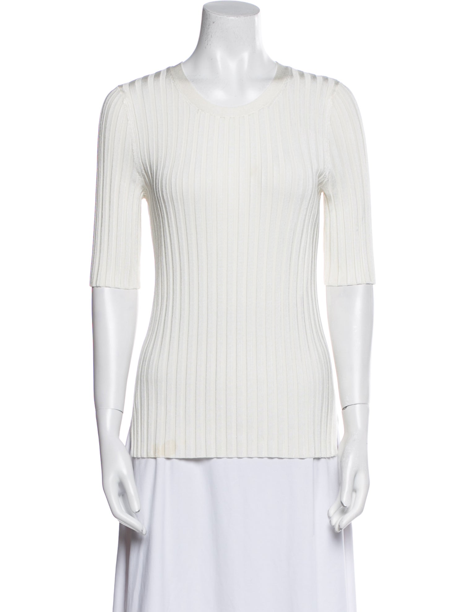 Veronica Beard Crew Neck Short Sleeve Top