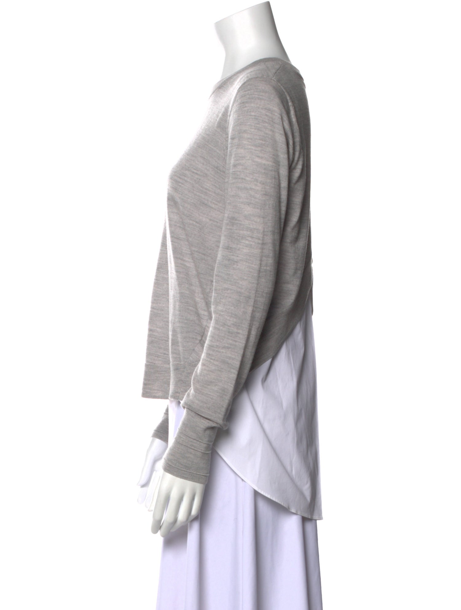 Veronica Beard Merino Wool Crew Neck Sweatshirt