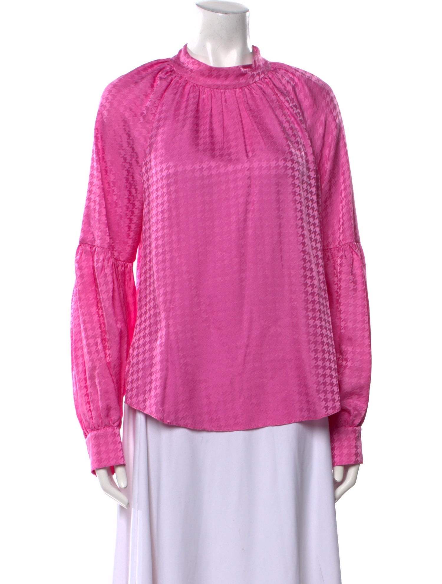 Veronica Beard Silk Mock Neck Blouse