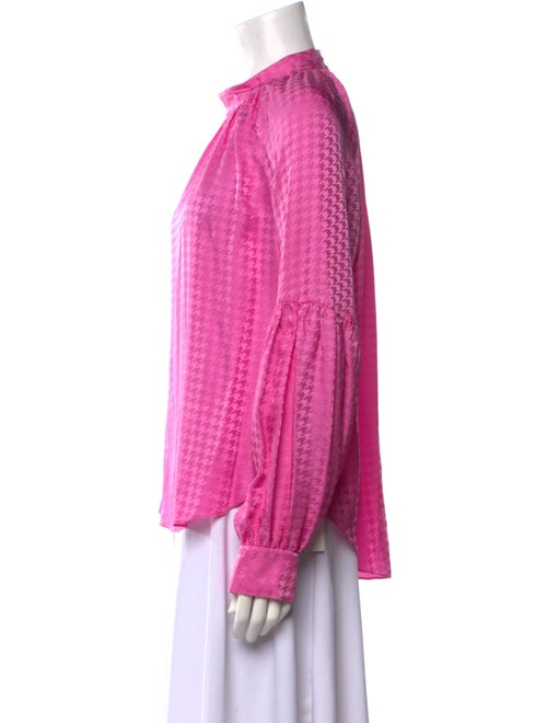 Veronica Beard Silk Mock Neck Blouse