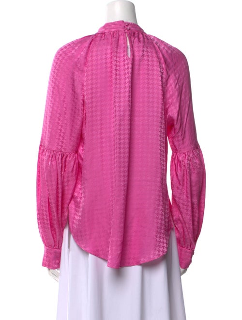 Veronica Beard Silk Mock Neck Blouse