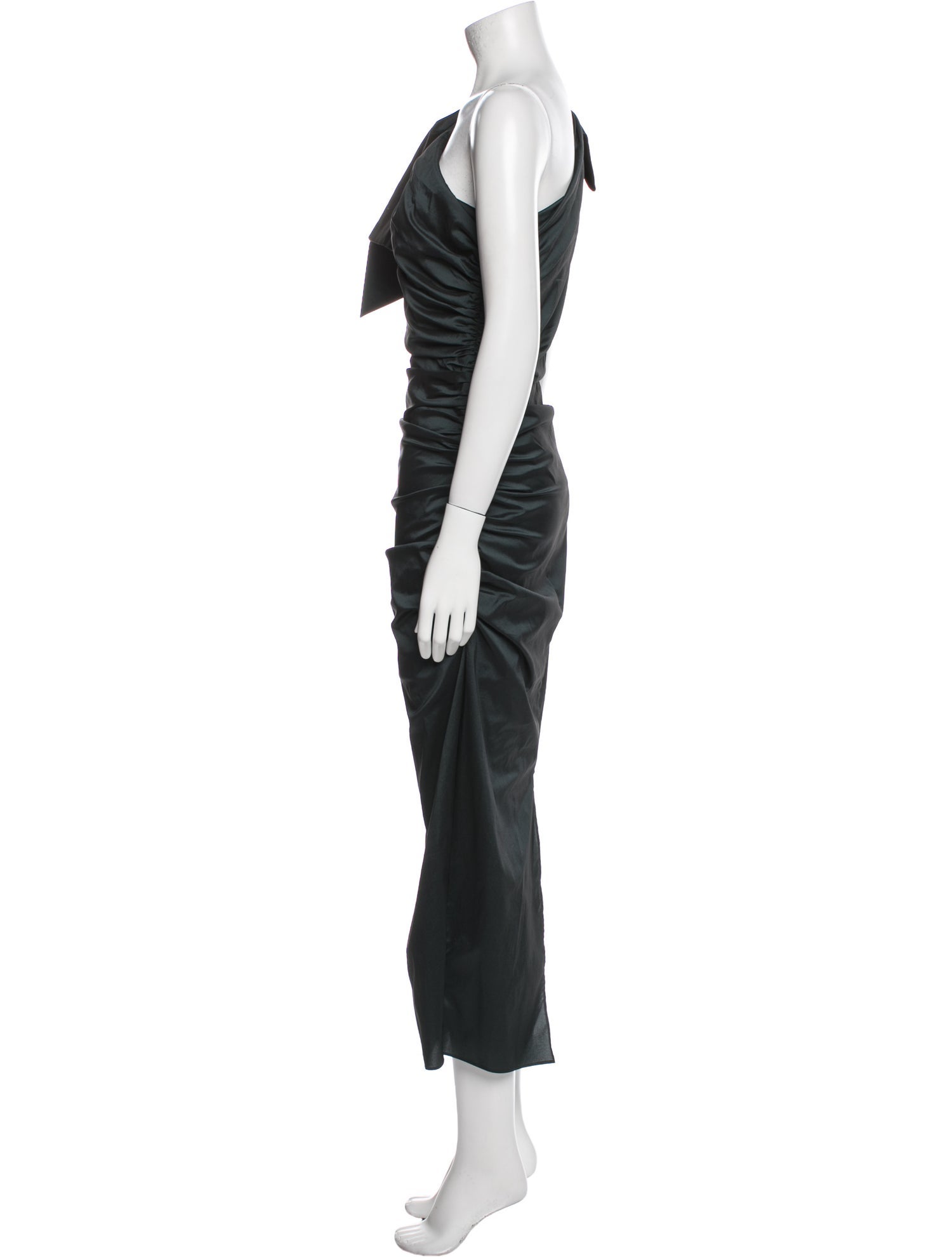 Veronica Beard One-Shoulder Long Dress