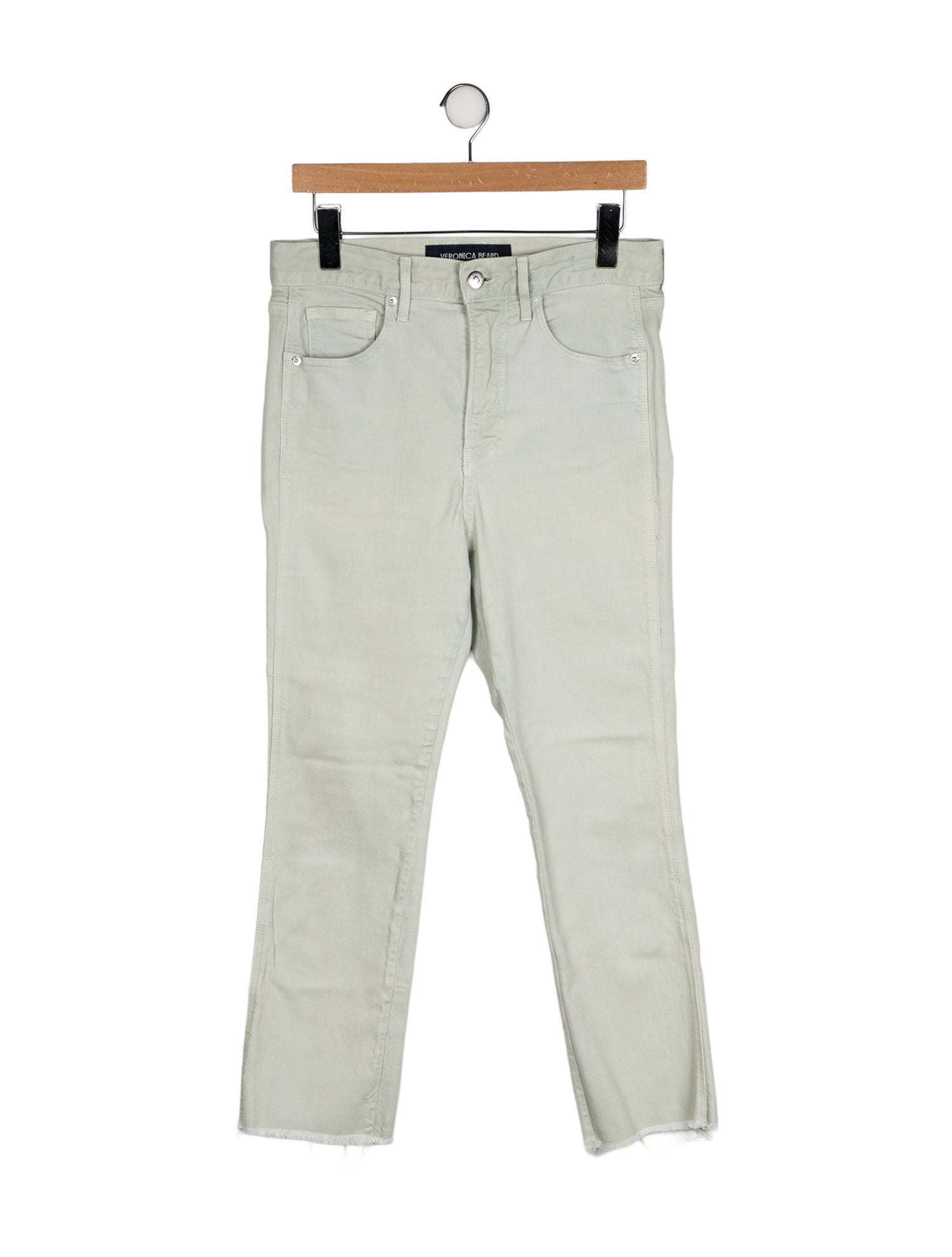 Veronica Beard High-Rise Straight Leg Jeans