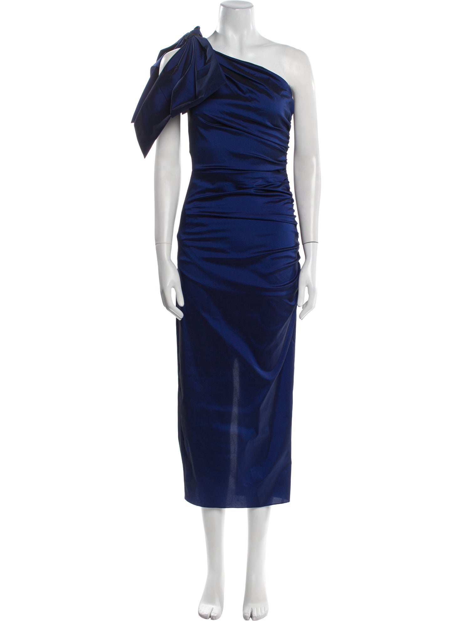 Veronica Beard One-Shoulder Long Dress