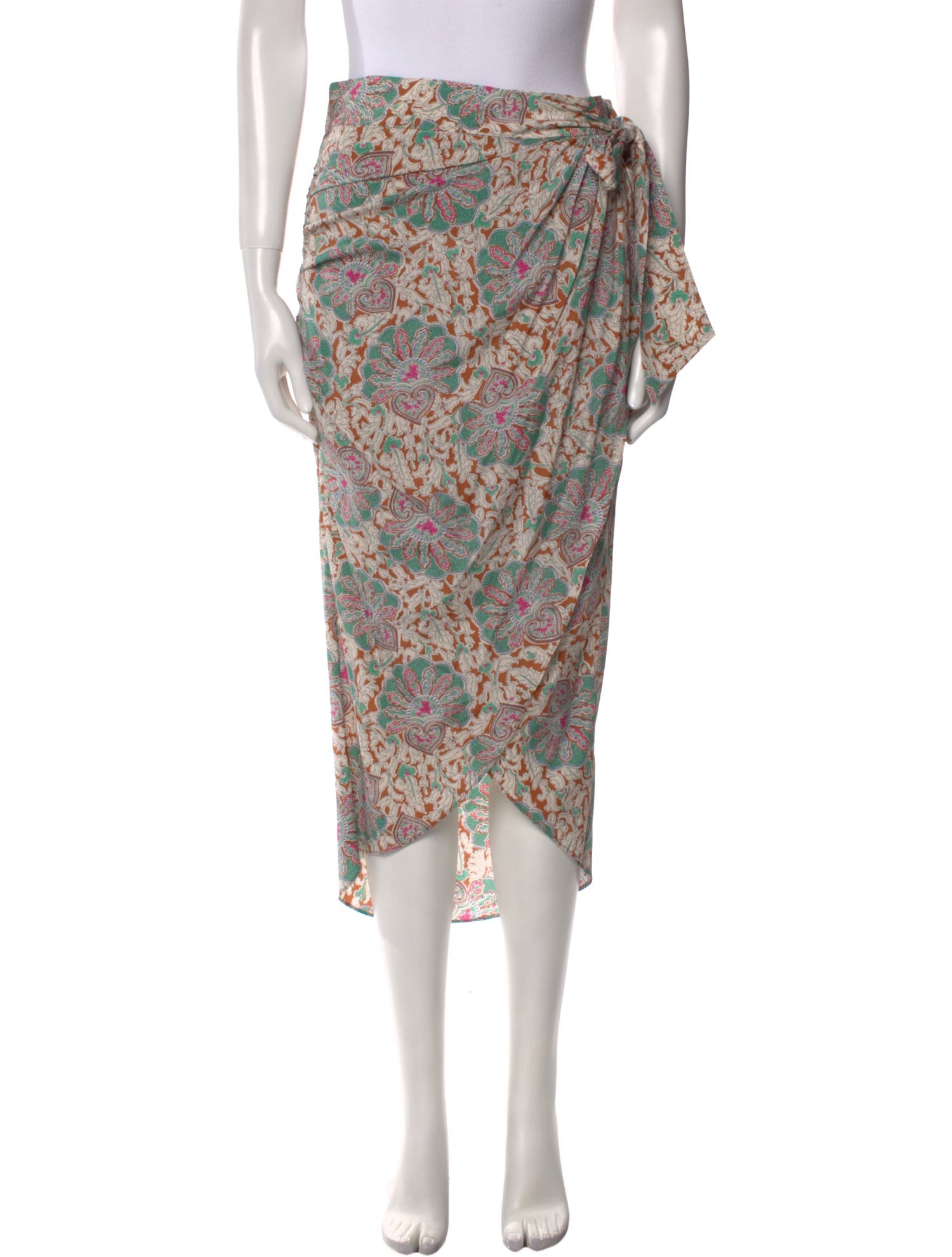 Veronica Beard Silk Midi Length Skirt