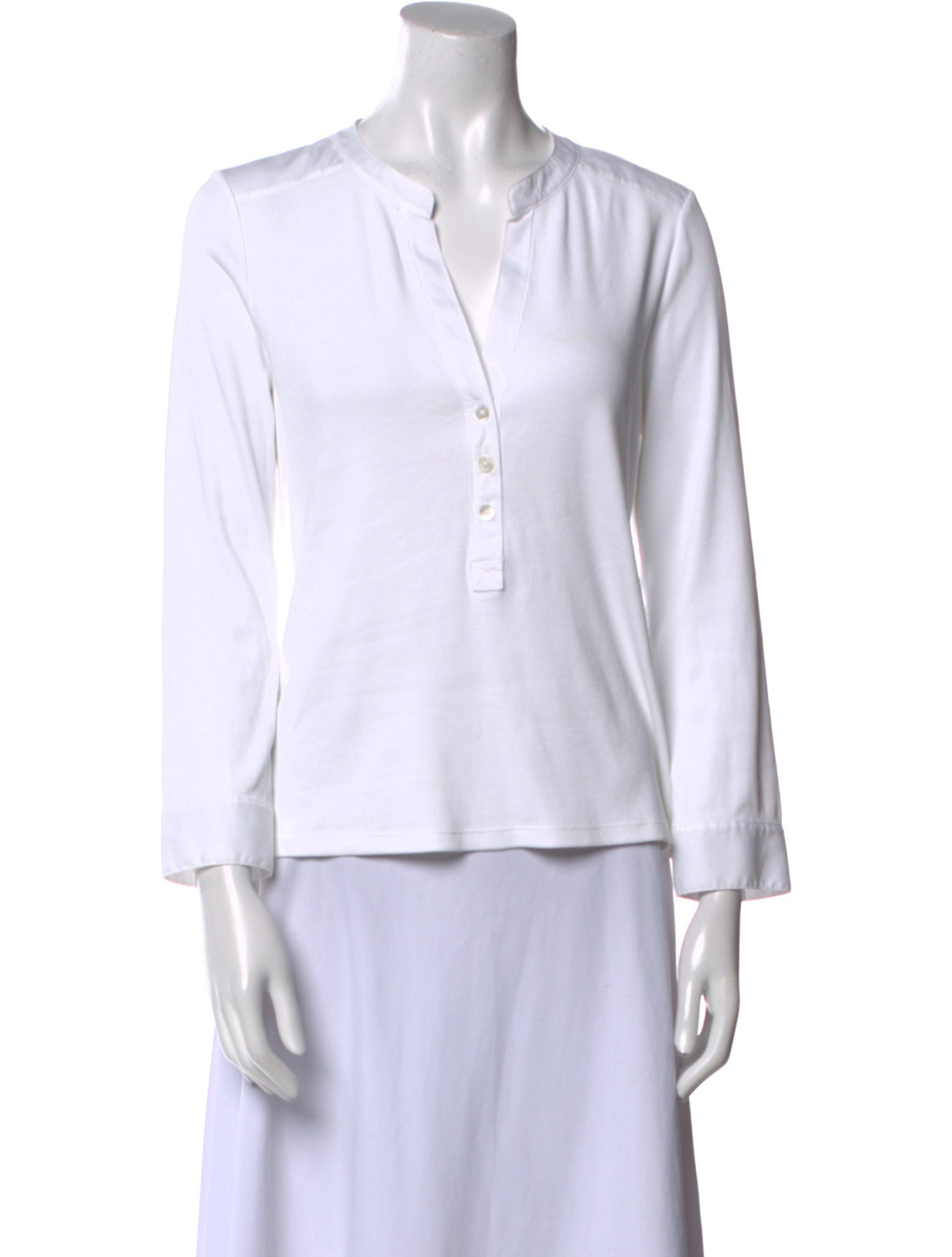 Veronica Beard V-Neck Three-Quarter Sleeve Tunic