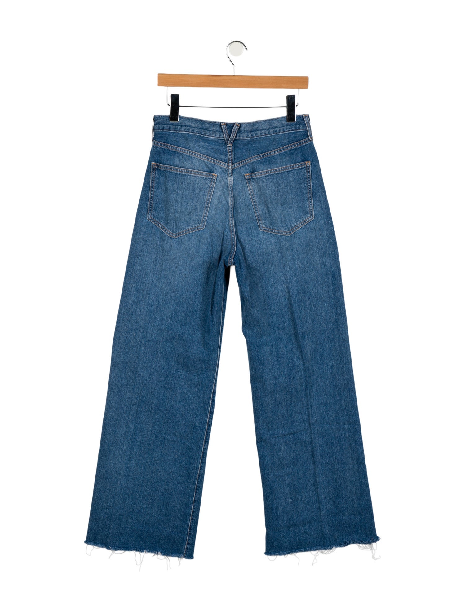 Veronica Beard Mid-Rise Wide Leg Jeans