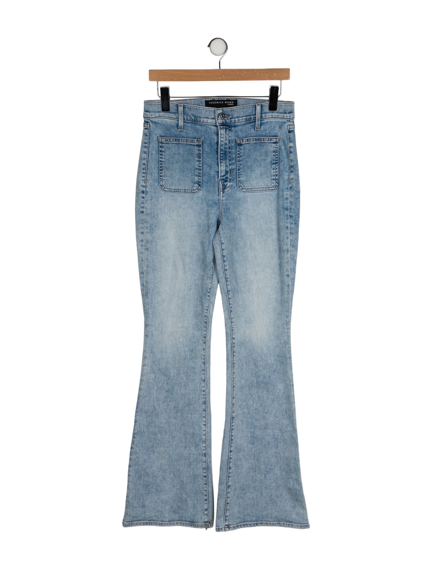 Veronica Beard High-Rise Wide Leg Jeans