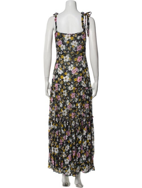 Veronica Beard Floral Print Long Dress