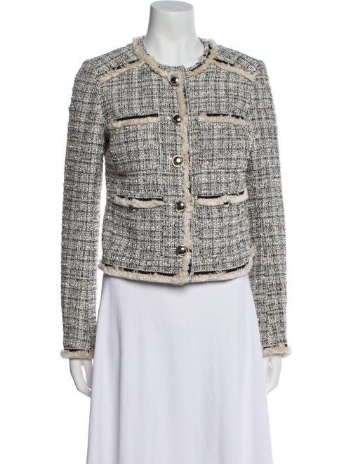 Veronica Beard Tweed Pattern Evening Jacket