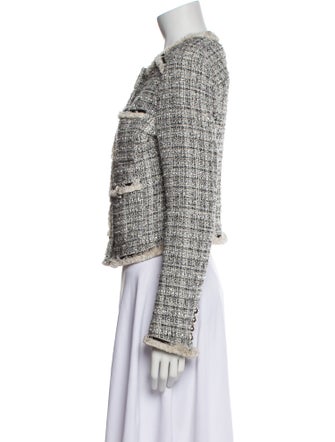 Veronica Beard Tweed Pattern Evening Jacket