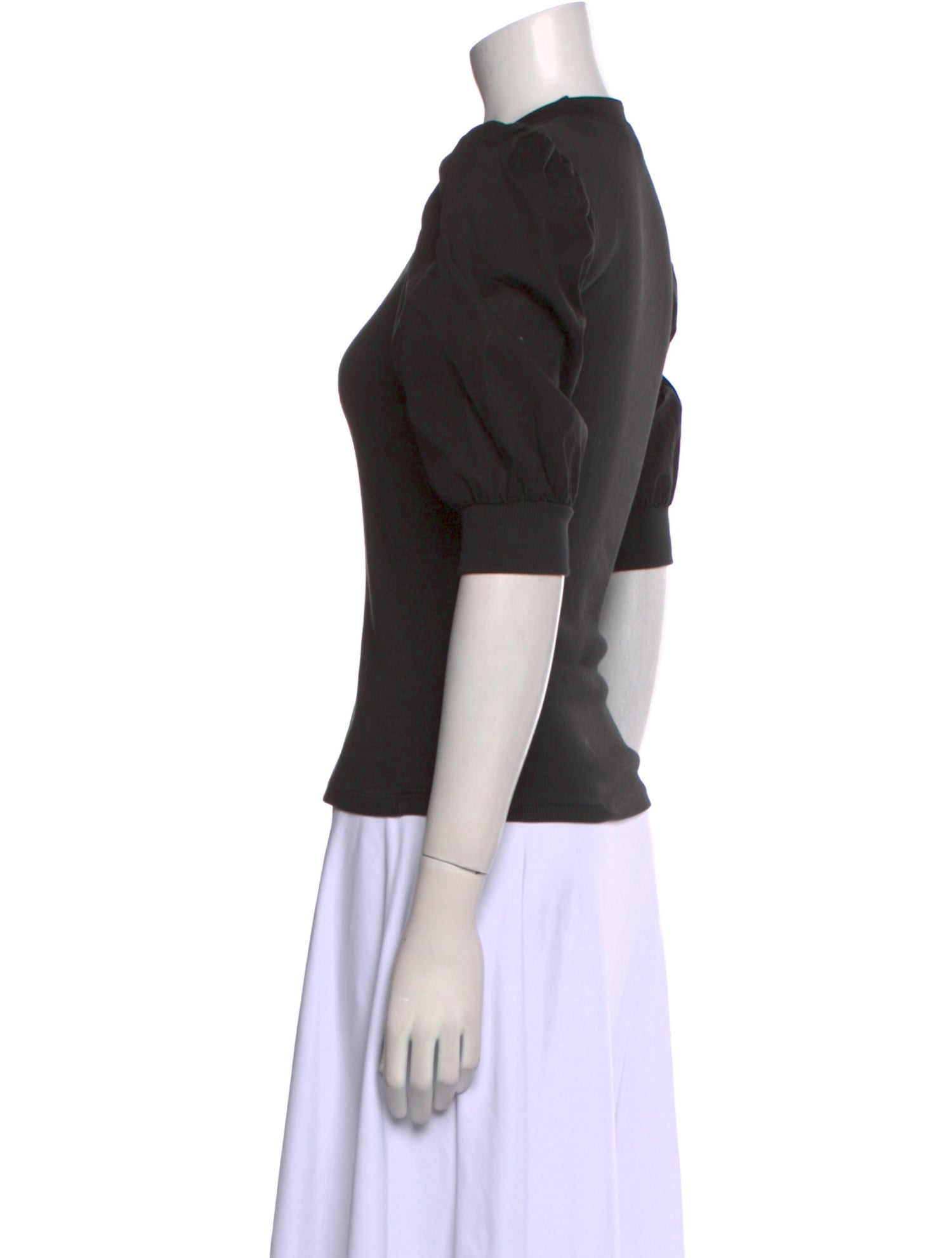 Veronica Beard V-Neck Short Sleeve Polo