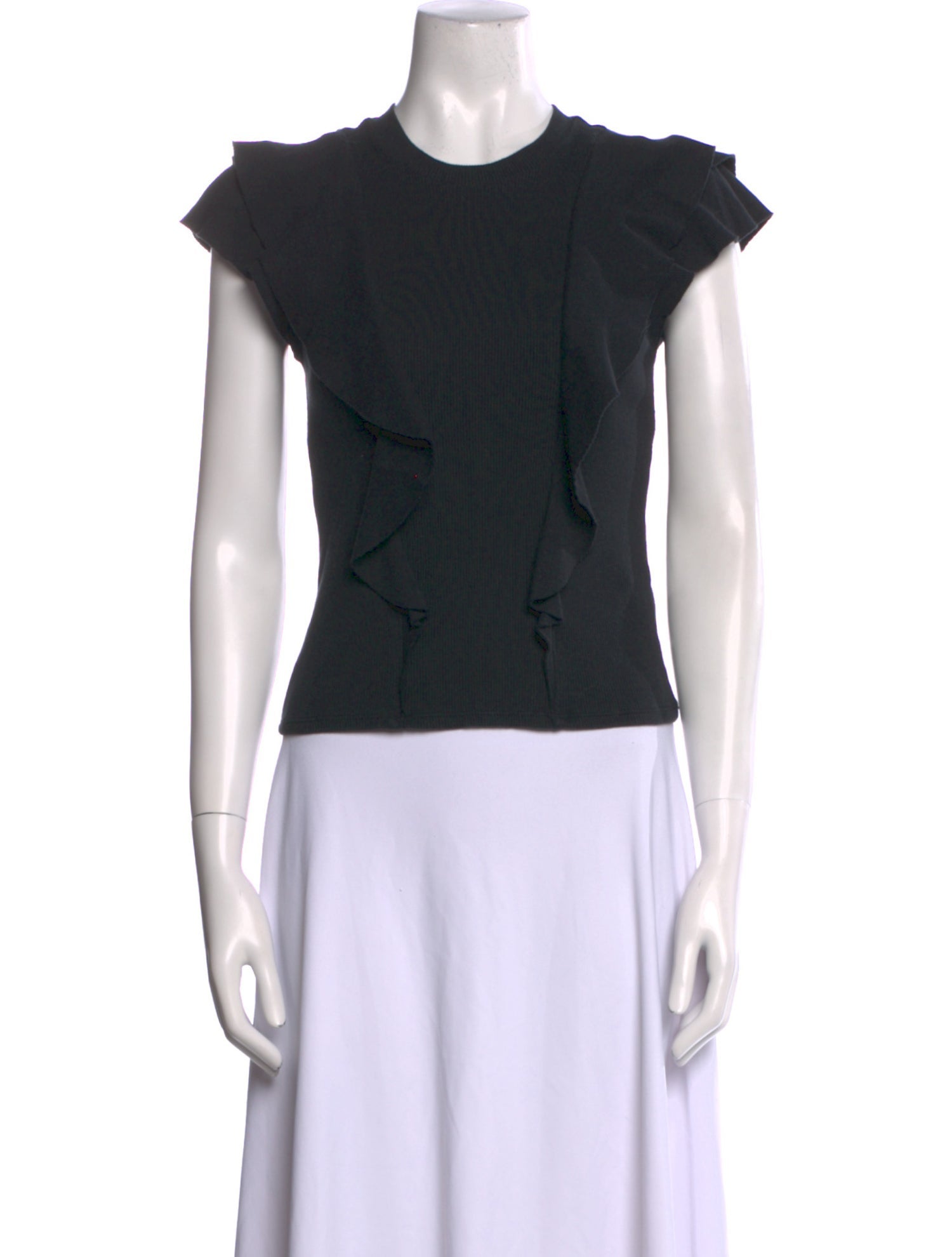 Veronica Beard Crew Neck Short Sleeve Top