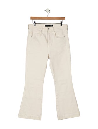 Veronica Beard Mid-Rise Wide Leg Jeans