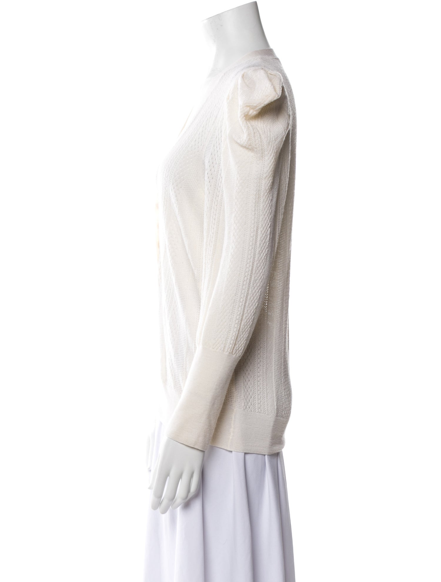 Veronica Beard Merino Wool V-Neck Sweater