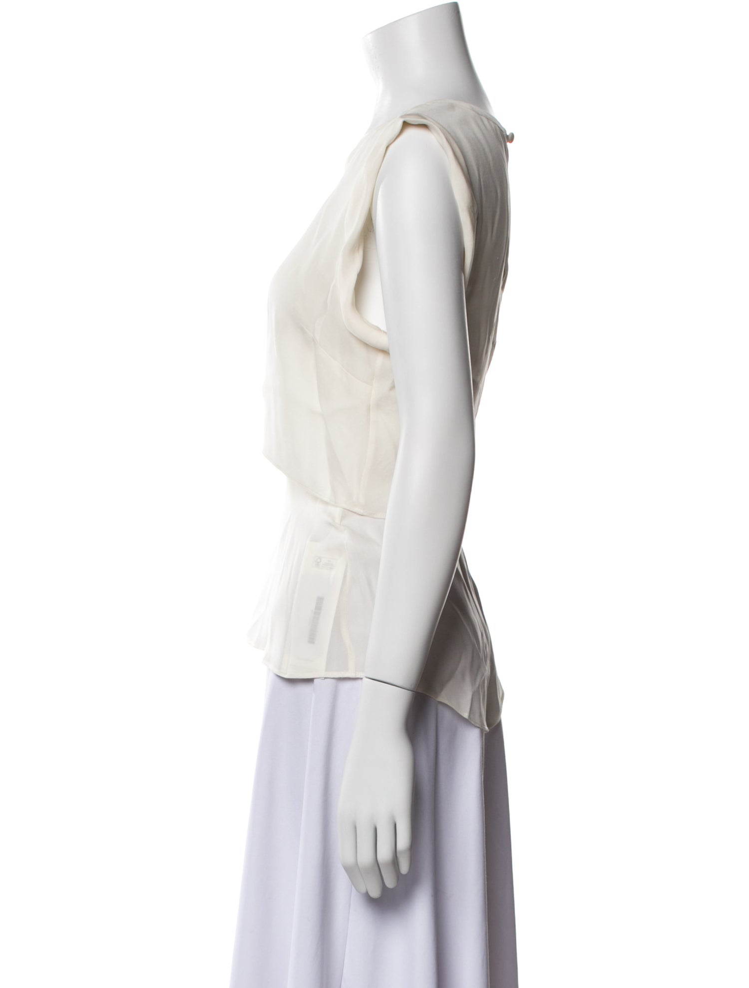 Veronica Beard Silk Scoop Neck Blouse