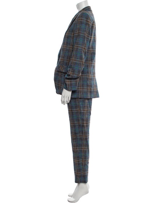 Veronica Beard Plaid Print Pantsuit