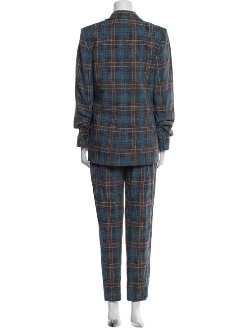Veronica Beard Plaid Print Pantsuit