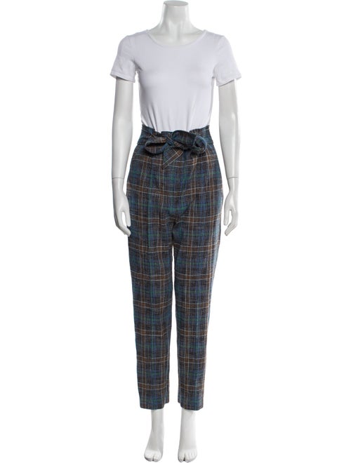 Veronica Beard Plaid Print Pantsuit