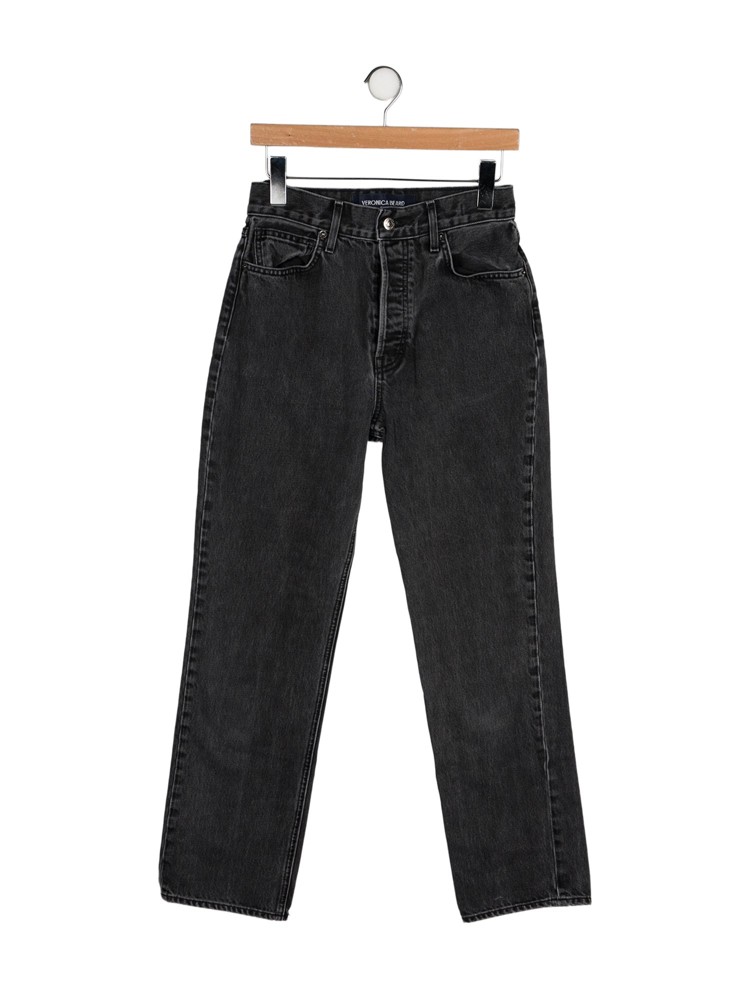 Veronica Beard Mid-Rise Straight Leg Jeans