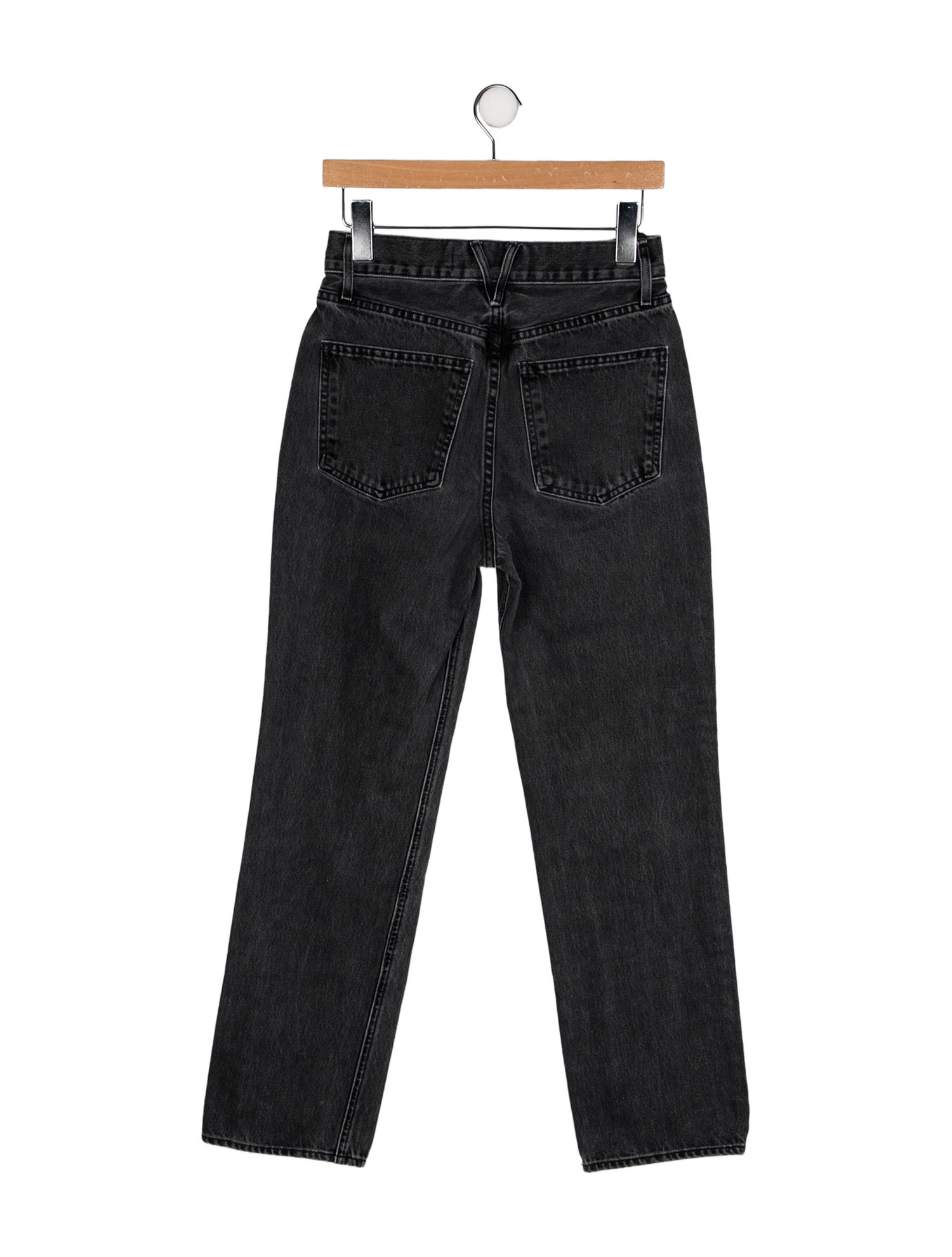 Veronica Beard Mid-Rise Straight Leg Jeans
