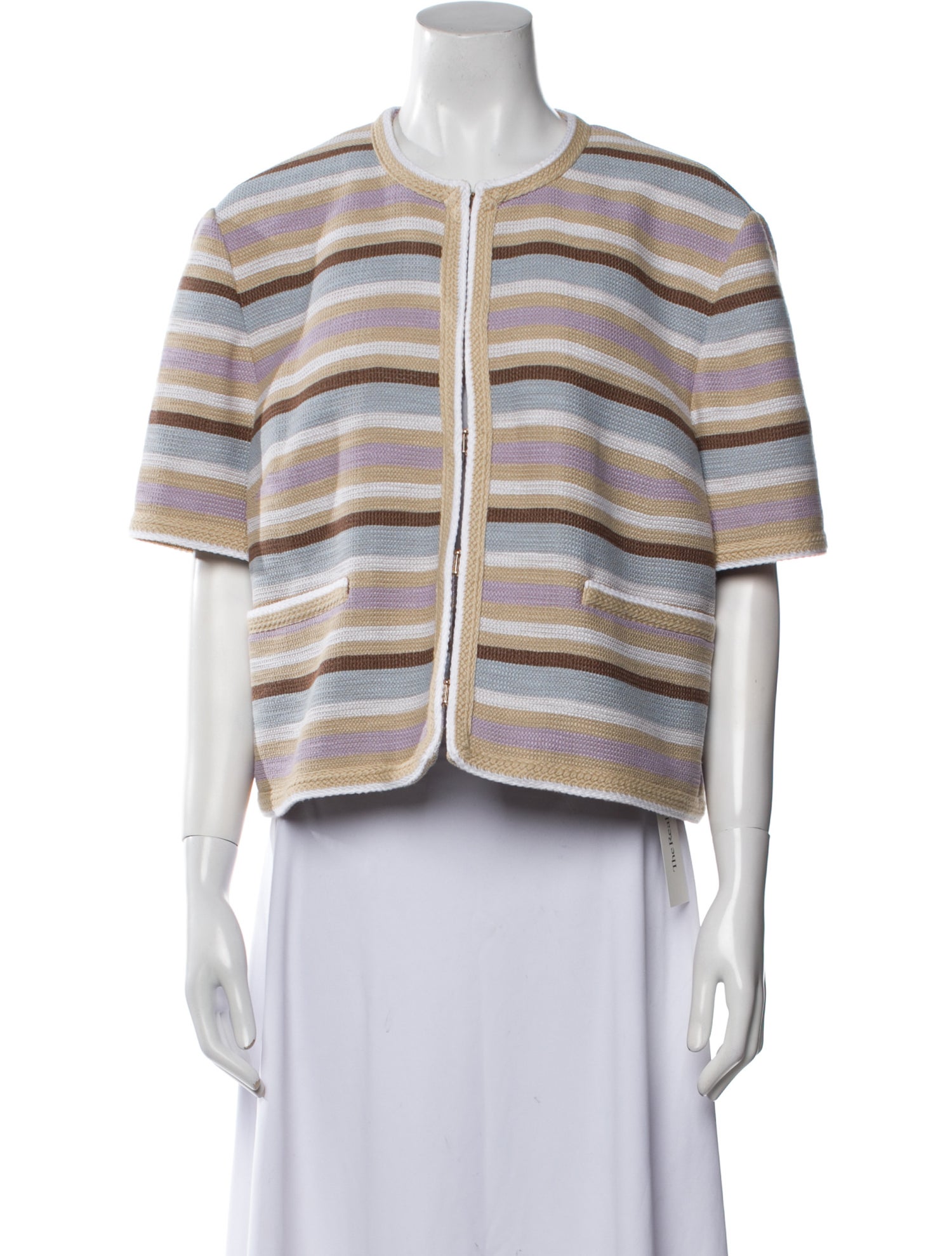 Veronica Beard Striped Evening Jacket