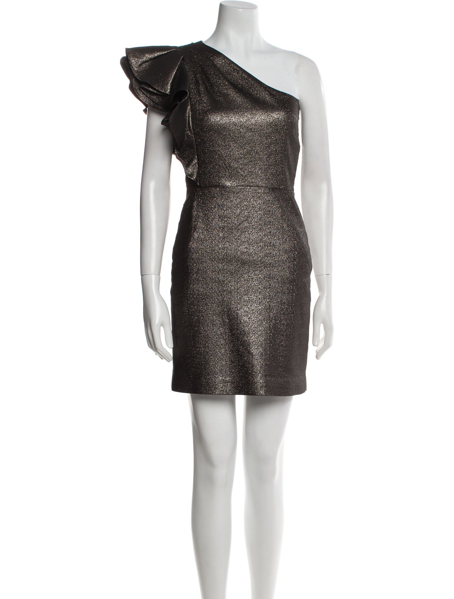 Veronica Beard One-Shoulder Mini Dress