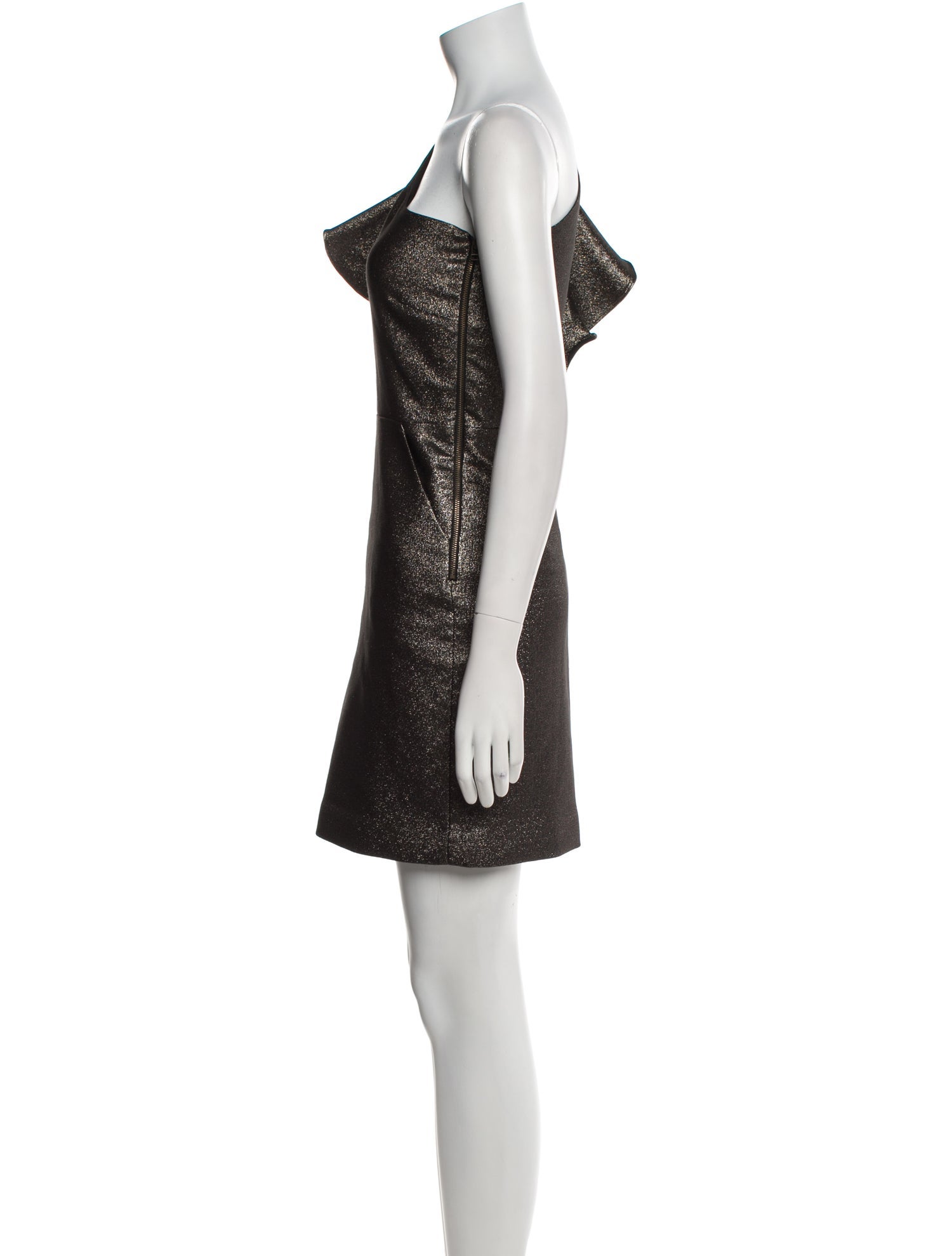 Veronica Beard One-Shoulder Mini Dress