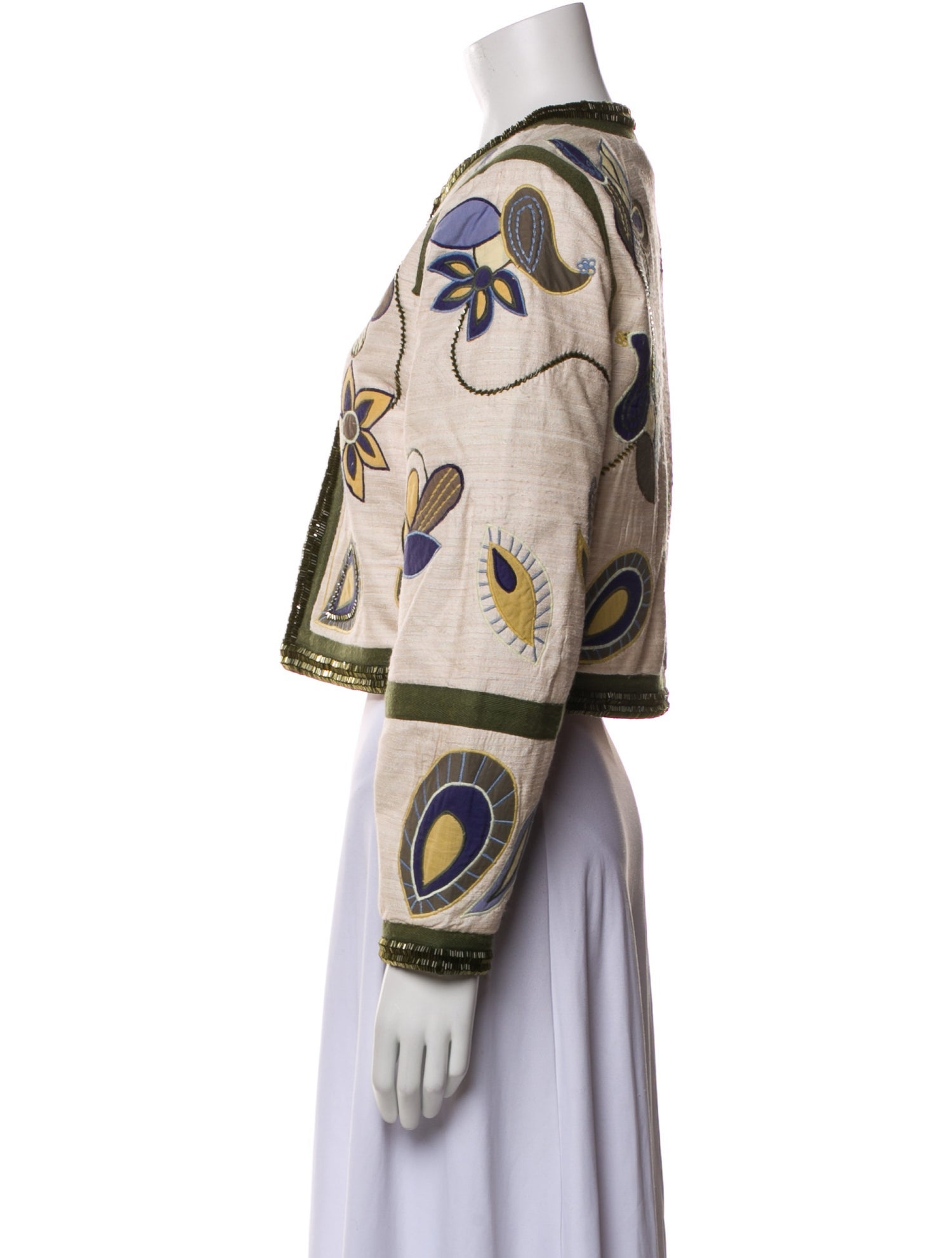 Veronica Beard Silk Printed Evening Jacket