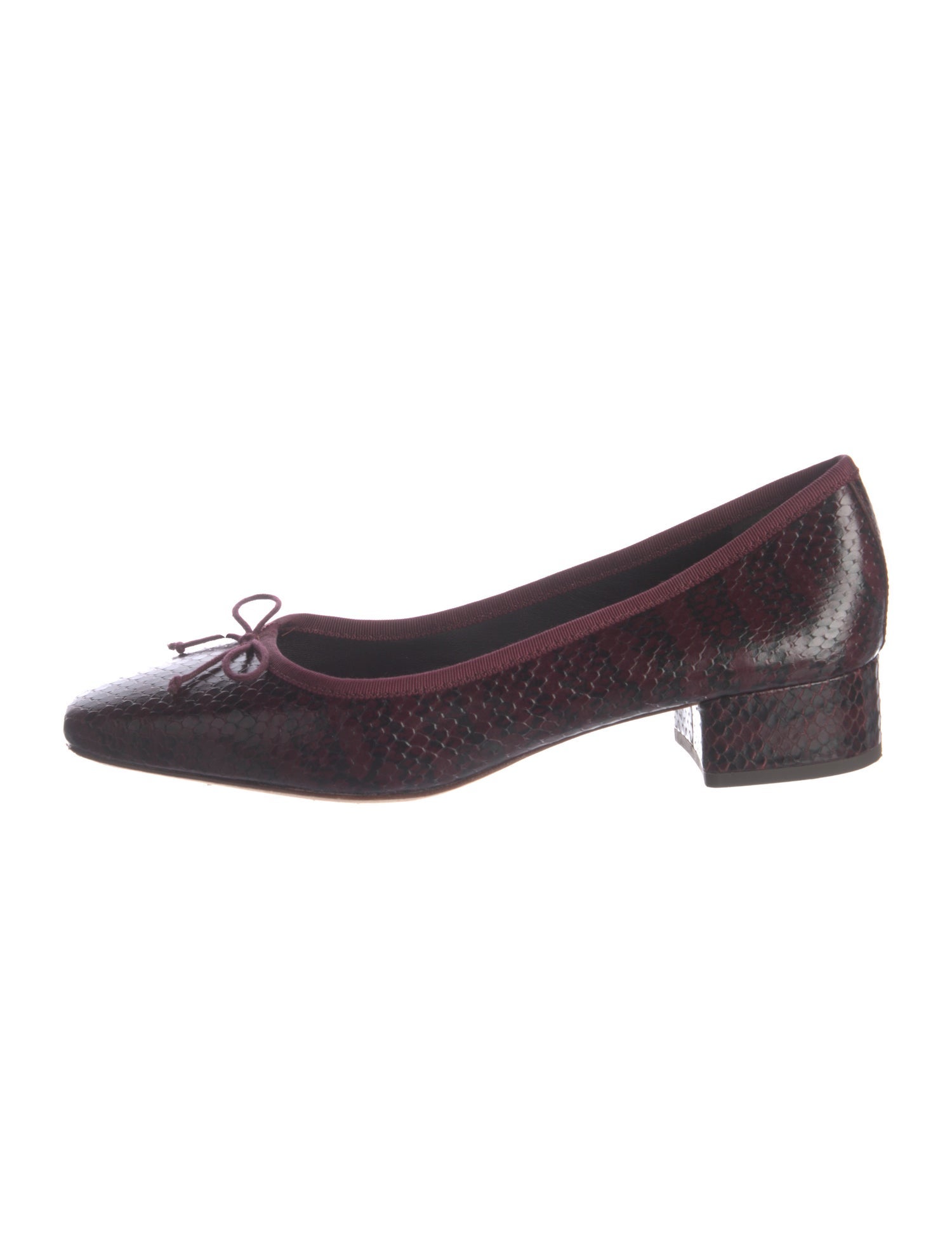 Veronica Beard Embossed Leather Ballet Flats