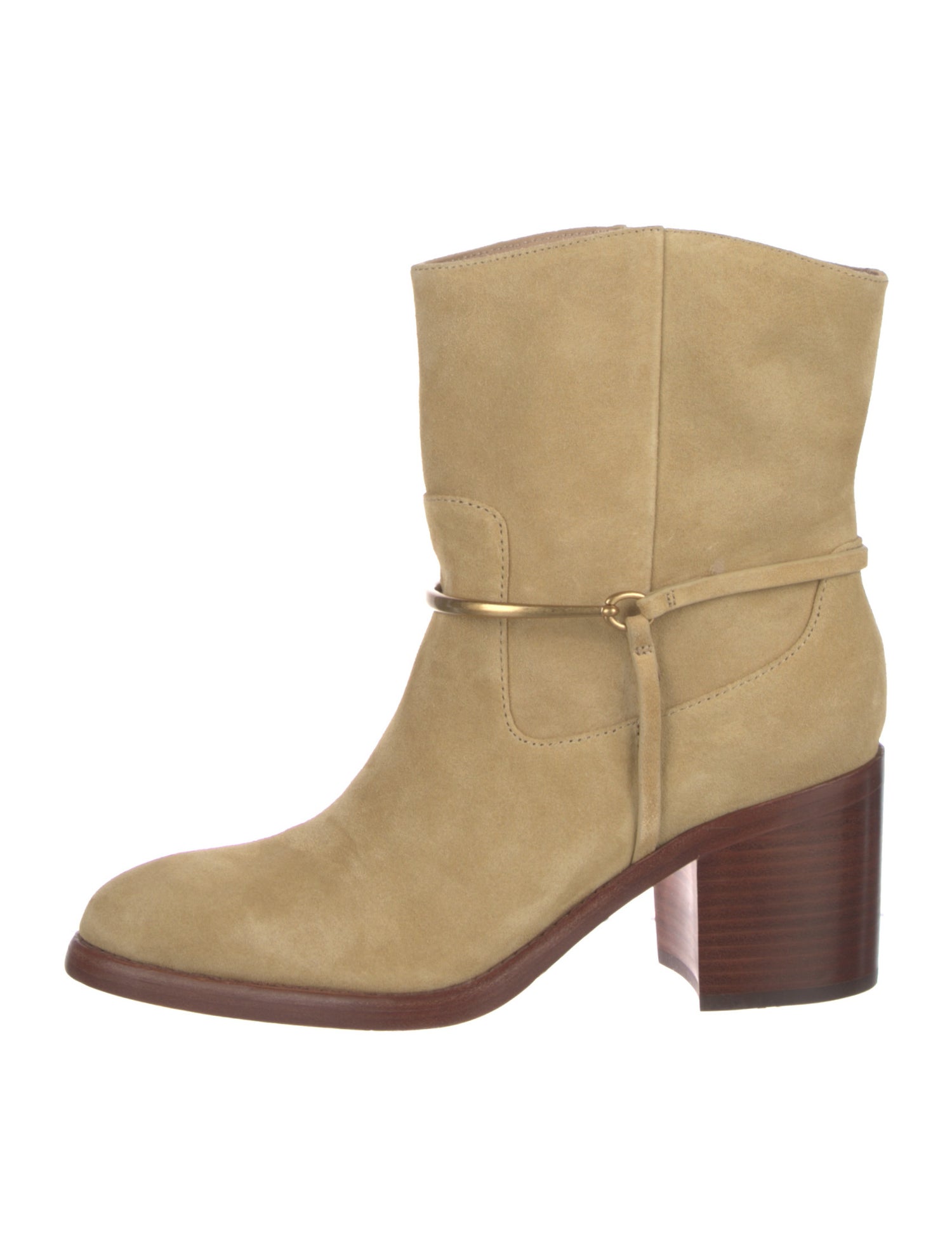 Veronica Beard Suede Colorblock Pattern Boots