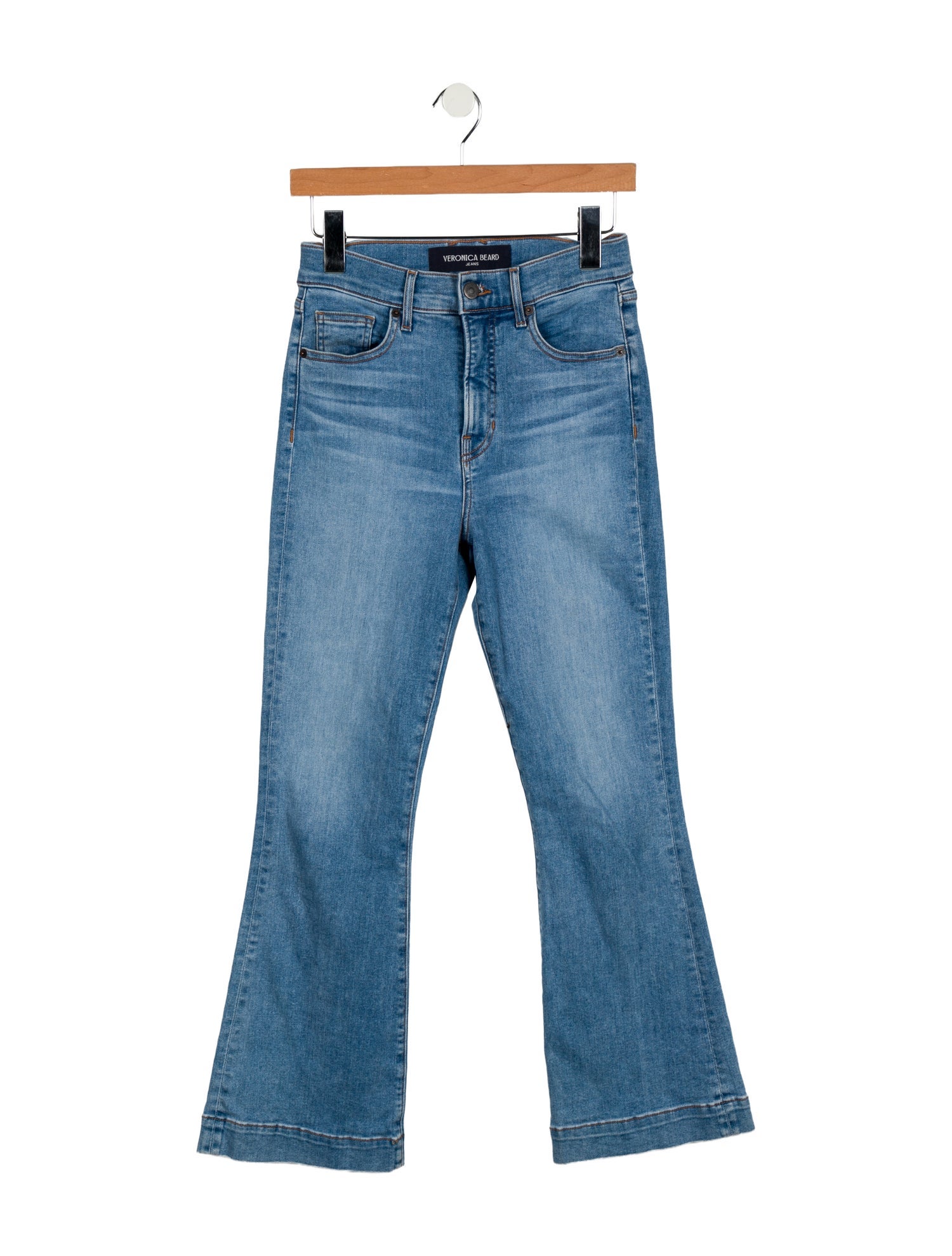 Veronica Beard High-Rise Wide Leg Jeans