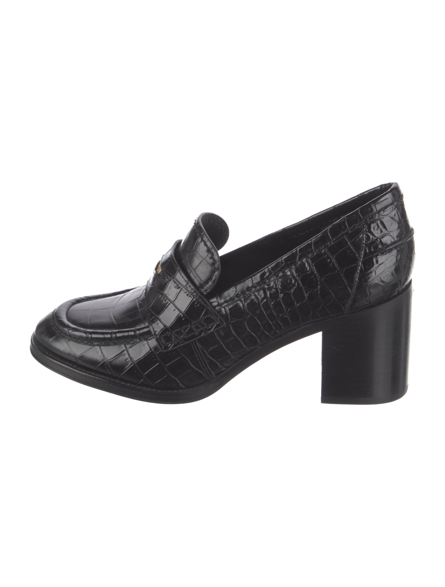 Veronica Beard Embossed Leather Pumps