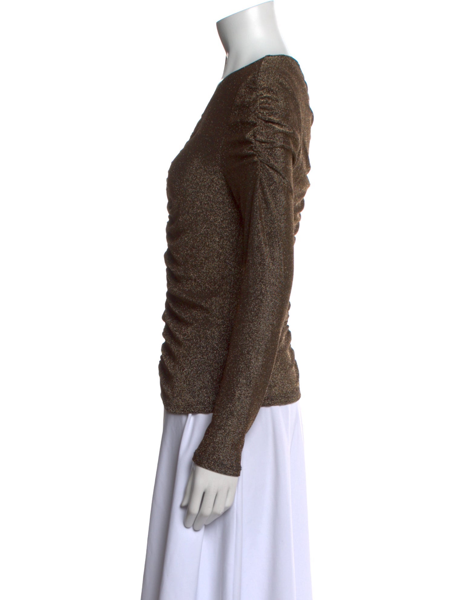 Veronica Beard V-Neck Long Sleeve Top