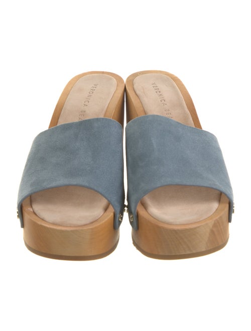 Veronica Beard Suede Studded Accents Slides