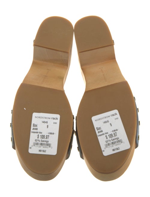 Veronica Beard Suede Studded Accents Slides