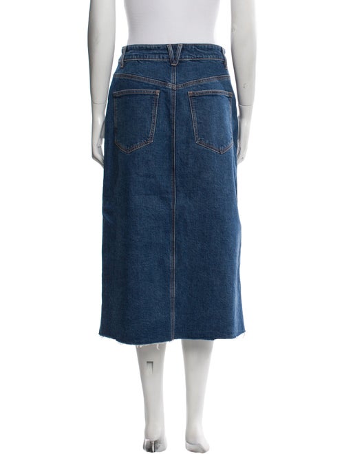 Veronica Beard Raw-Edge Trim Midi Length Skirt