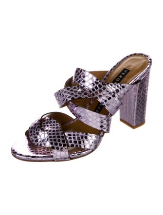 Veronica Beard Leather Slides