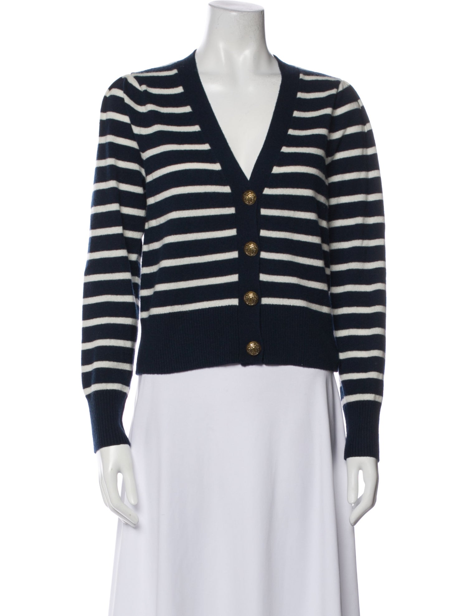 Veronica Beard Cashmere Striped Sweater