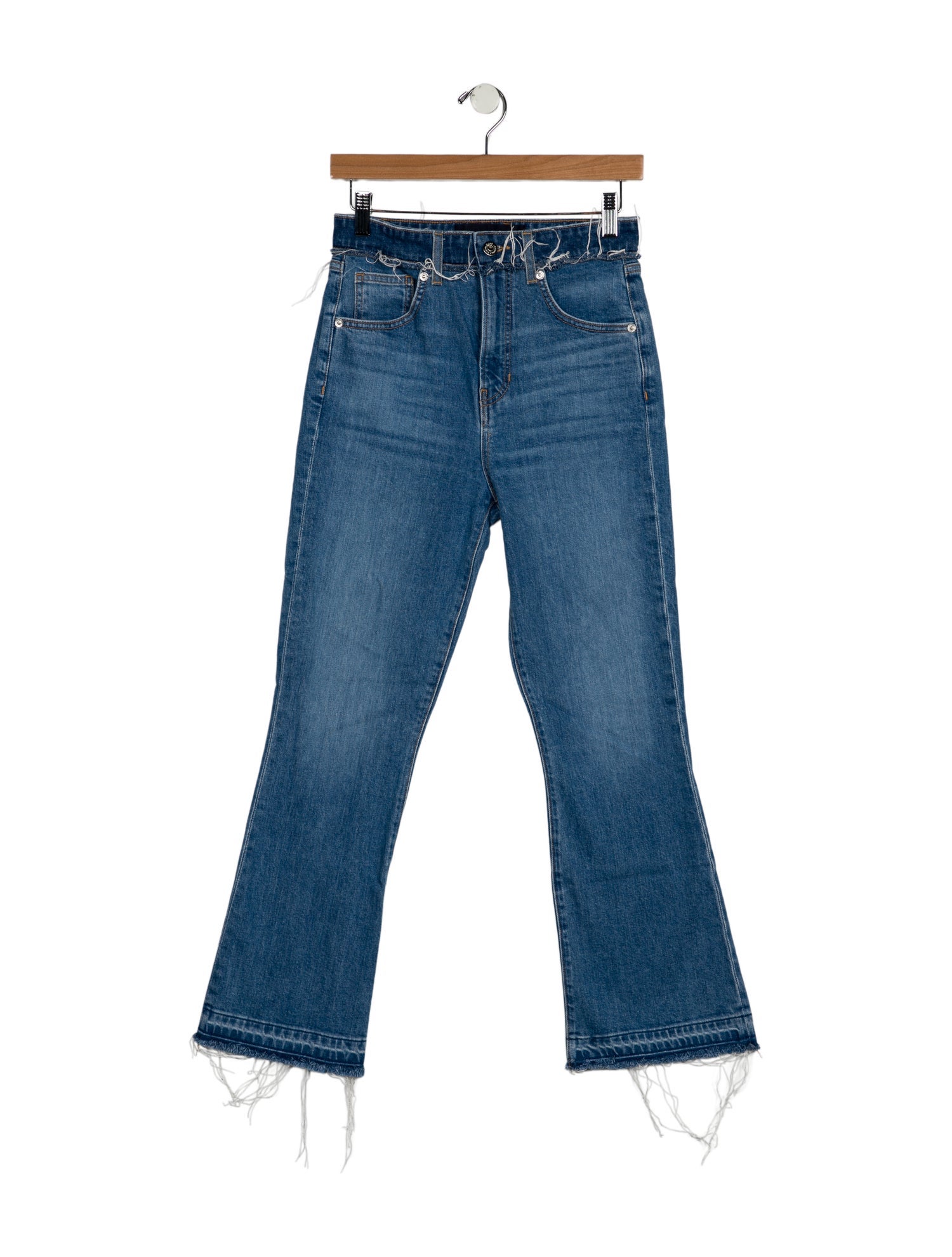 Veronica Beard High-Rise Wide Leg Jeans