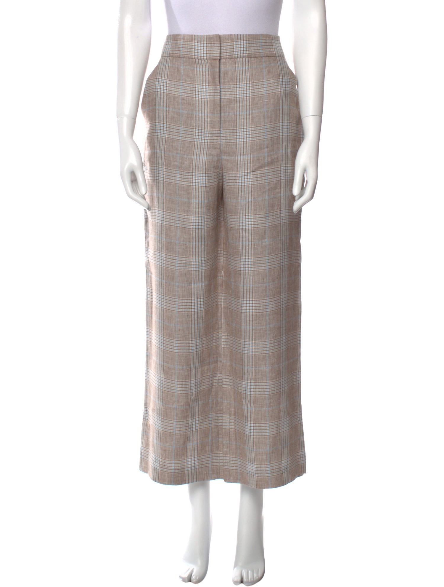 Veronica Beard Linen Wide Leg Pants