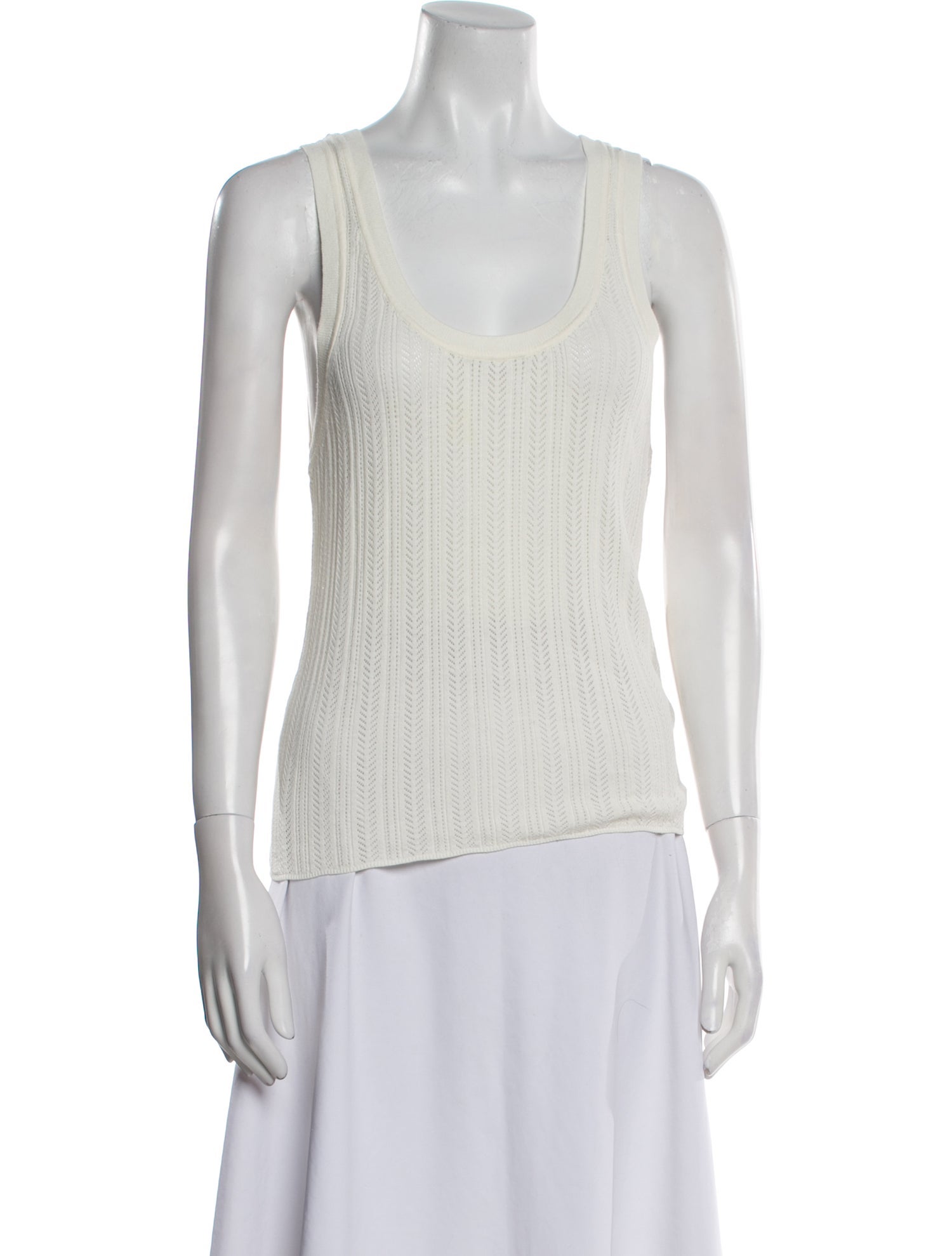 Veronica Beard Scoop Neck Sleeveless Top