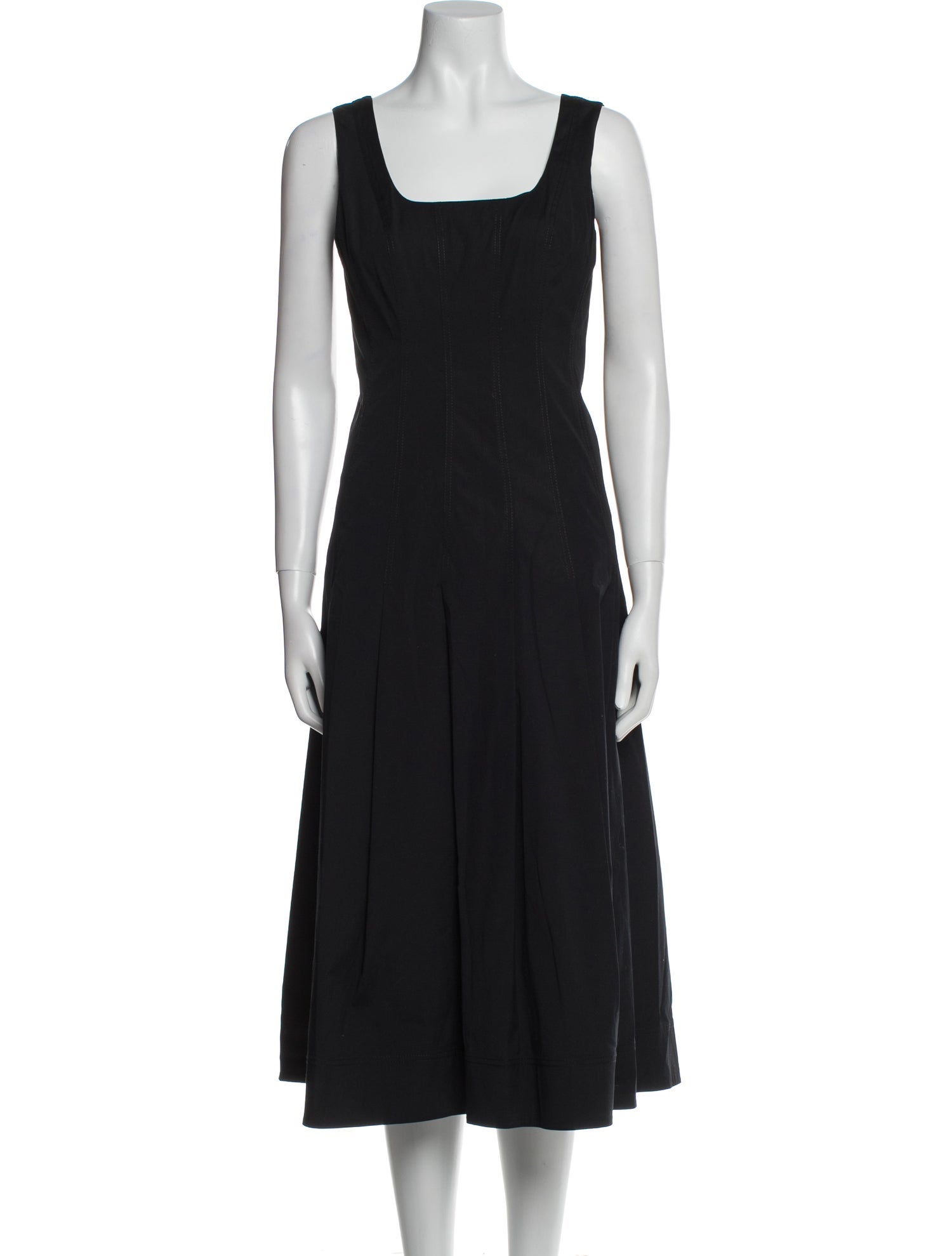 Veronica Beard Square Neckline Long Dress