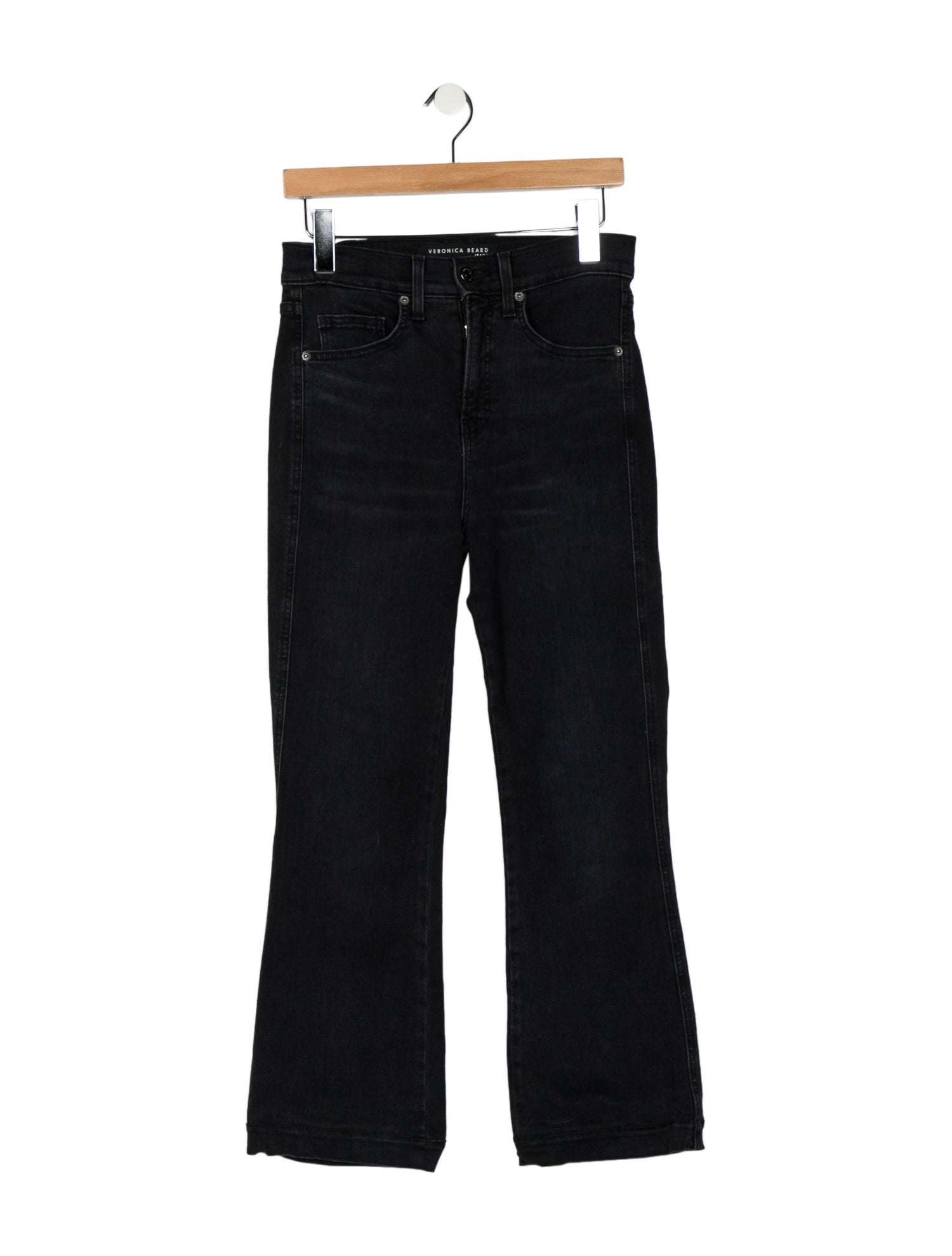 Veronica Beard Carson Ankle Flare Wide Leg Jeans