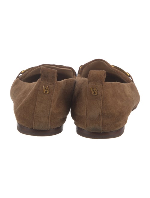 Veronica Beard Suede Chain-Link Accents Loafers